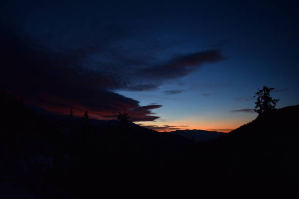 istock Landscape from the mountain at sunset 1211601396