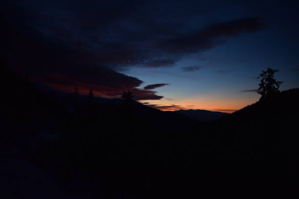 istock Landscape from the mountain at sunset 1211601534