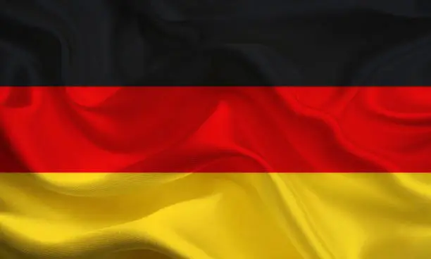 german flag europa satin textile