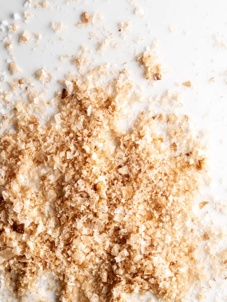 istock Smoked salt, salt,Smoked salt crystals full frame background, 1211606075