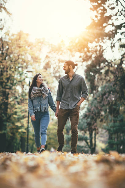 istock Autumn Couple Enjoying 1211609734