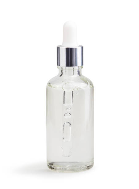 istock Liquid gel or serum in a glass bottle isolated with clipping path 1211612582