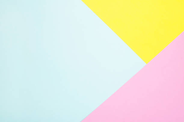 istock Pink, blue and yellow abstract geometric pastel background. 1211612839