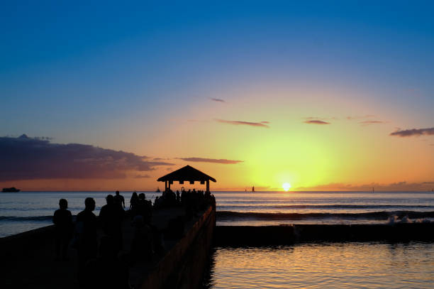 istock Sunset of Honolulu, Hi 1211617000