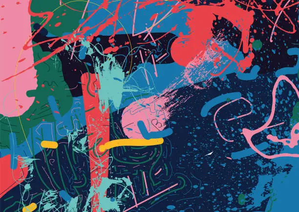 Vector illustration of abstract urban grunge texture background - vector illustration