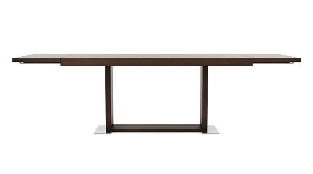 istock modern brown wooden table isolated on white background 121162132