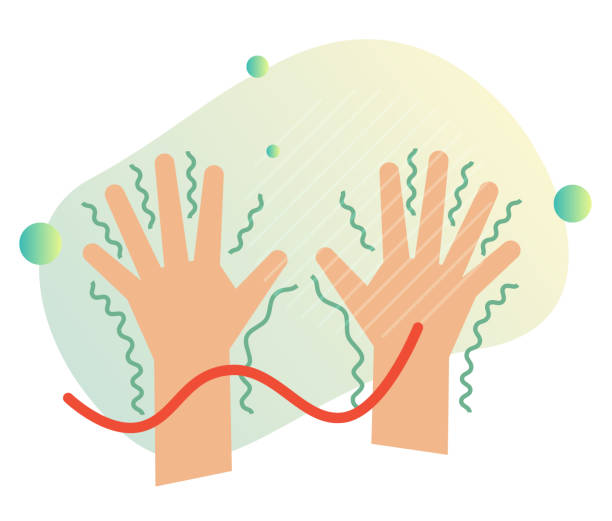Shaking Hands - Parkinson's Progressive Disease - Icon Shaking Hands - Parkinson's Progressive Disease - Icon as EPS 10 File shivering stock illustrations