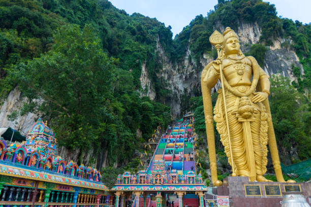 istock Lord Murugan statue in Batu caves. Hindu temple 1211630991