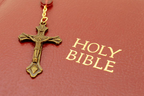 istock Holy Bible and Rosary 1211631211