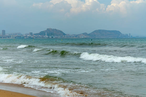 Surf on a beach in Alicante. Spain