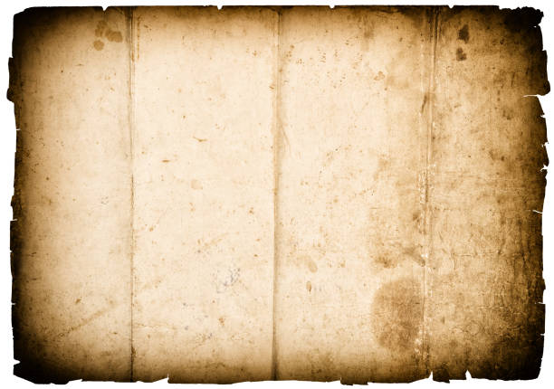 istock Used old paper texture background vignette 1211637003