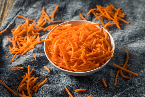 istock Raw Organic Orange Carrot Shreds 1211650074