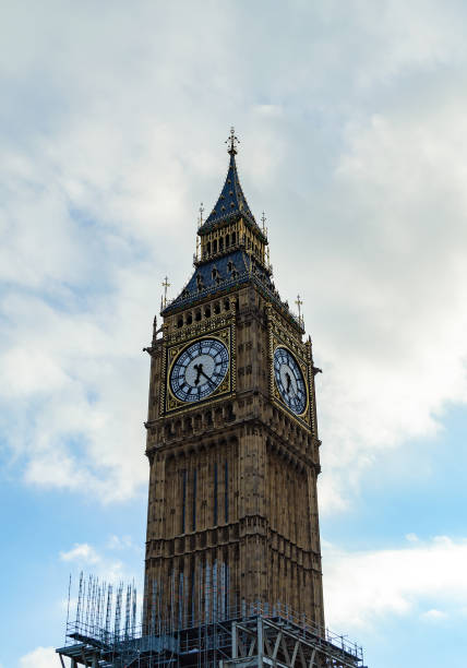 istock Big Ben in London against the sky, clock restoration, Gothic architecture, 1211652397