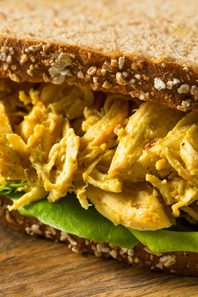 istock Homemade Curried Coronation Chicken with Lettuce 1211652558