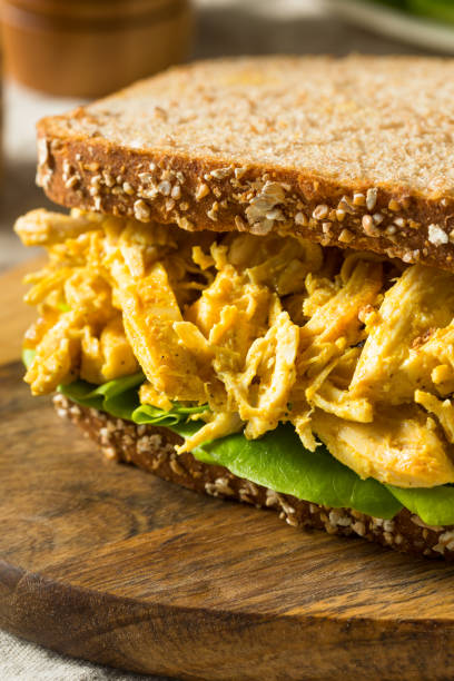 istock Homemade Curried Coronation Chicken with Lettuce 1211652838