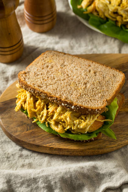 istock Homemade Curried Coronation Chicken with Lettuce 1211654531