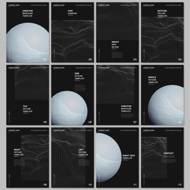 istock A4 brochure layout of covers design templates for flyer leaflet, A4 brochure design, report, presentation, magazine cover, book design. Cyberspace technology, futuristic digital science technology. 1211655762