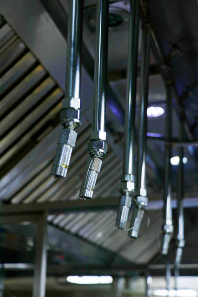 istock fire and safety equipment, emergency water dispenser nosil usually fixed in kitchen and warehouses 1211660037