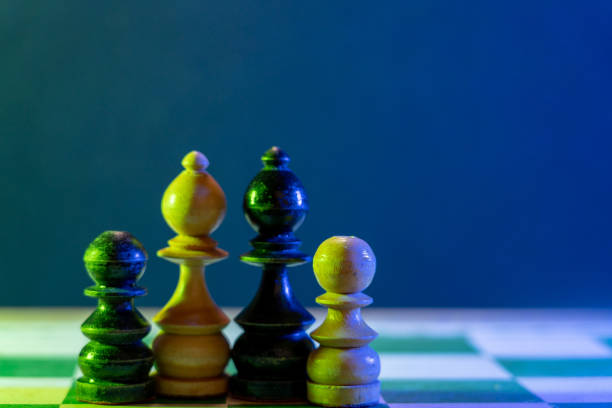 istock Image of Chess Pieces on Board for Game; 1211663393