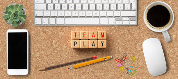 istock cubes showing the message TEAMPLAY 1211663798