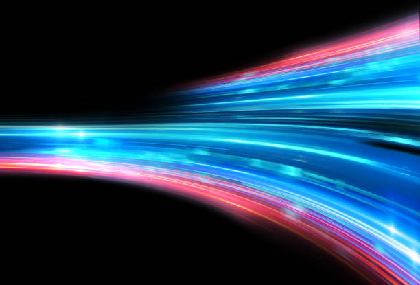 istock Light speed zoom travel in Deep space  background 3d illustration. 1211681597