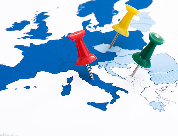 istock Map of Europe and Pins 121168712
