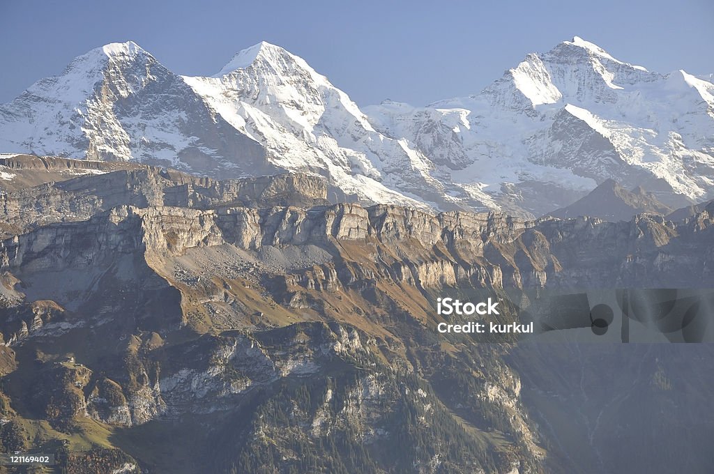 Eiger-Le Monch-Jungfrau - Photo de Alpes européennes libre de droits
