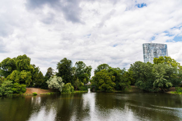 istock View at Kaiserteich pond in Standehaus park in Dusseldorf, Germany 1211695808