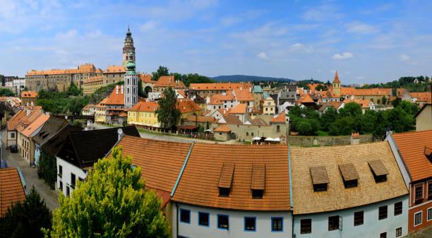 istock panoramic view of Cesky Krumlov, Czech Republic 1211705315