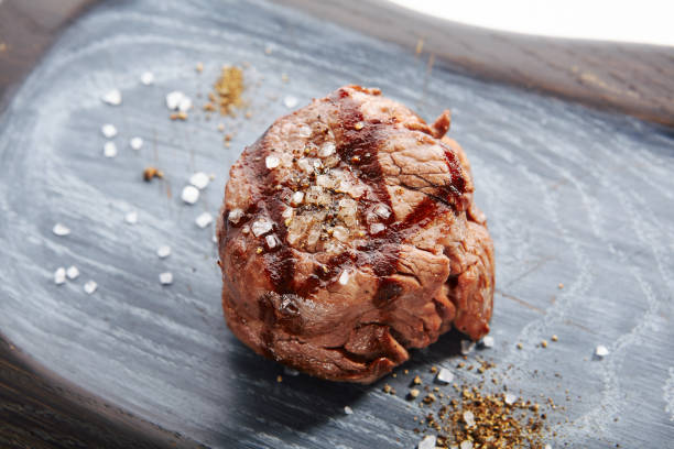 istock Filet mignon steak with salt and spices 1211706349