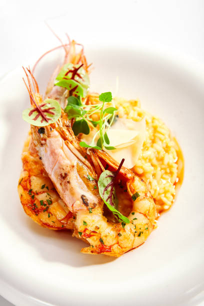 istock Risotto tom yam with argentinian shrimp 1211707360