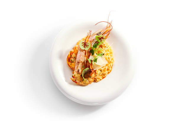 istock Risotto tom yam with argentinian shrimp 1211707361