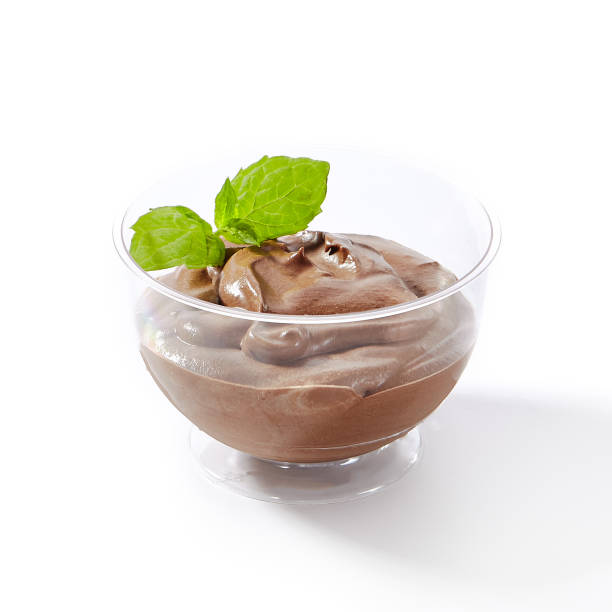 istock Chocolate Cream Mousse or Cocoa Pudding Isolated 1211707387