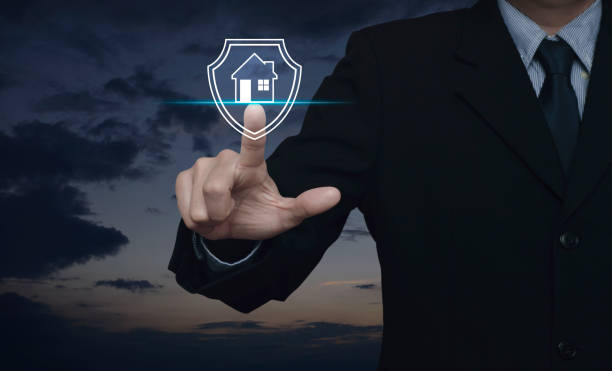 istock Business home insurance and security concept 1211709057