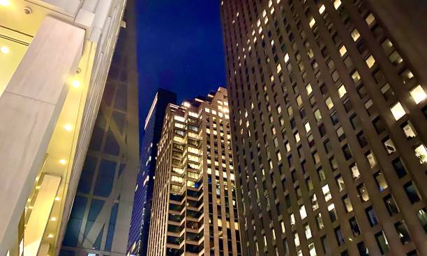 istock New York skyline from city park at night 1211710893