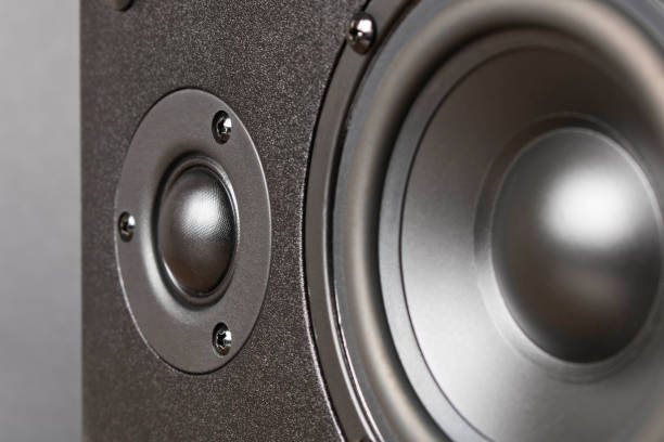 istock Audio speakers. Musical equipment. Close up. Selective focus 1211711862
