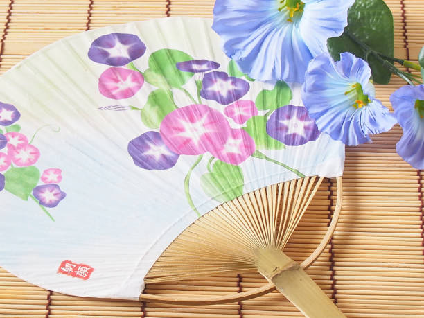 istock Morning glory and fan (letter means 