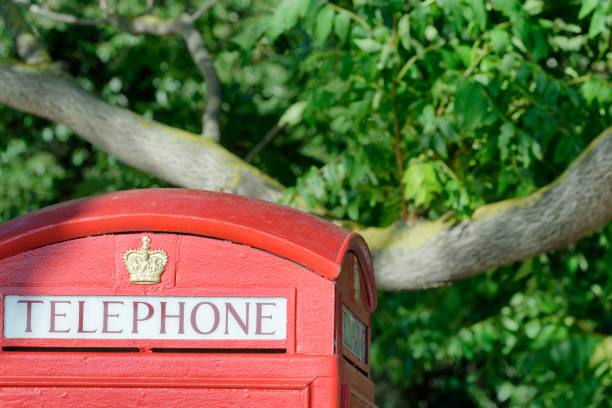 istock Telephone red booth in London 1211722709