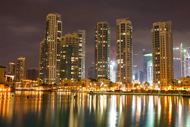 istock Night city. Dubai 121172326