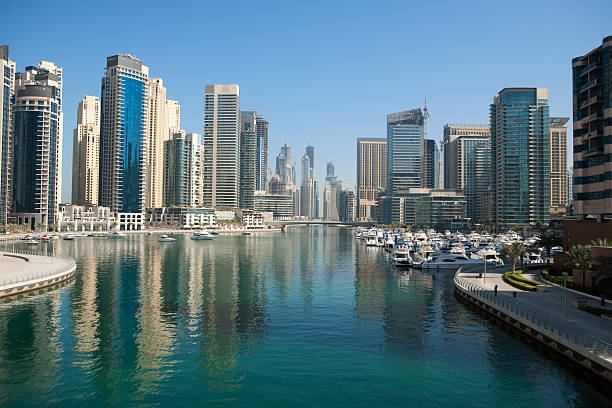 Town scape. Dubai stock photo