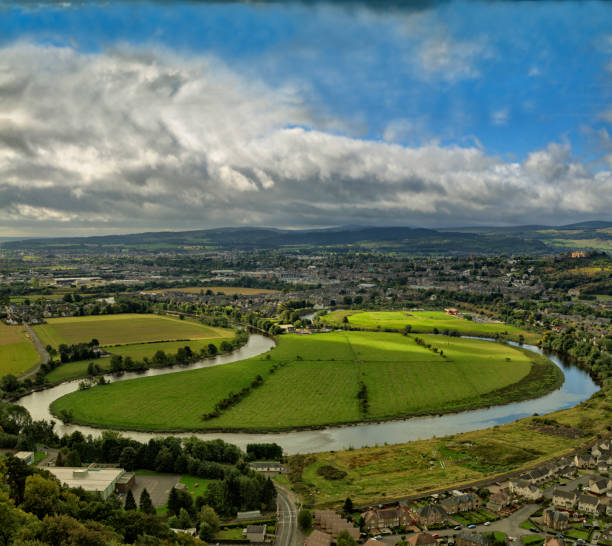 istock Famous Scottish landscape with a moving past 1211729582