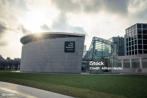 Van Gogh Museum Amsterdam Netherlands Stock Photo - Download Image Now - Vincent Van Gogh - Painter, Amsterdam, Van Gogh Museum