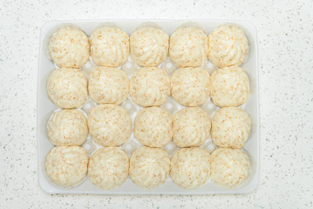 istock top view pack of traditional Chinese buns 1211736049