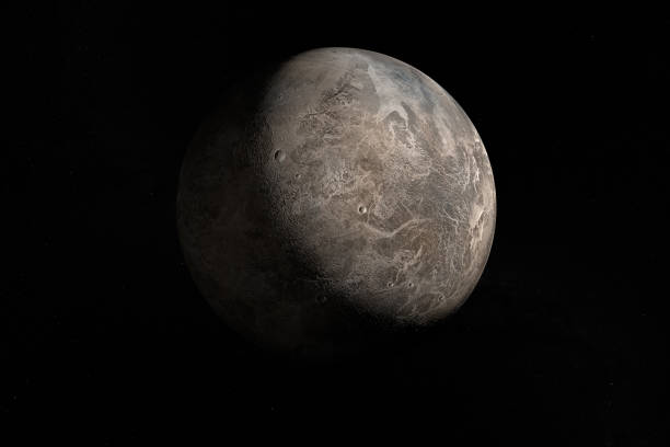 verso cerere, pianeta nano, nello spazio. rendering 3d - ceres foto e immagini stock