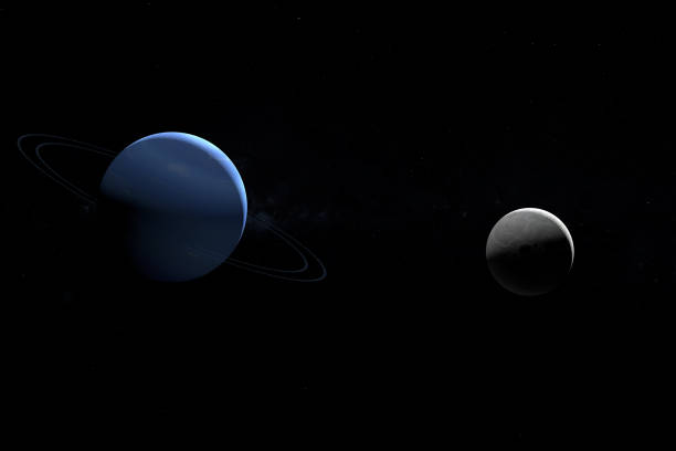 istock Eris, dwarf planet, orbiting near of Neptune in the outer space. 3d render 1211739658