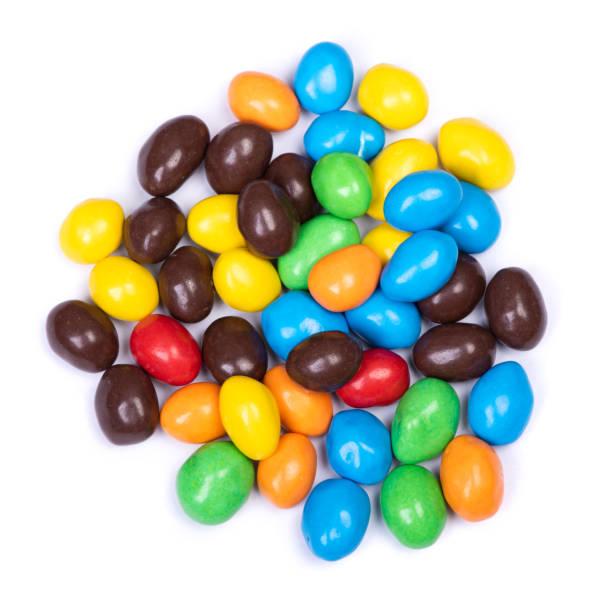 istock Pile of multi-colored glazed jelly beans 1211739678
