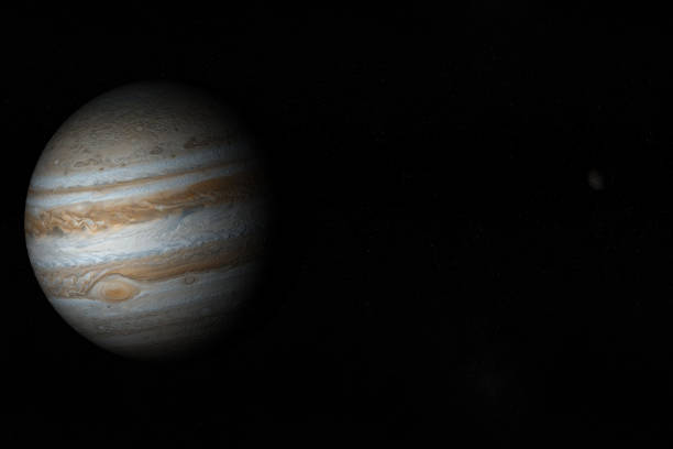 istock Jupiter planet and satellite Callisto in rotation in the outer space. 3d render 1211739695
