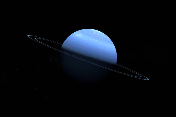 istock Neptune planet with her rings in the outer space. 3d render 1211739839