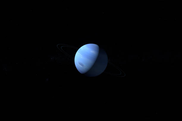 istock Neptune planet and her rings in the outer space. 3d render 1211739894