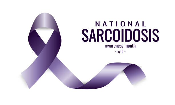 Sarcoidosis awareness Sarcoidosis awareness month card or background. vector illustration. erythema nodosum stock illustrations